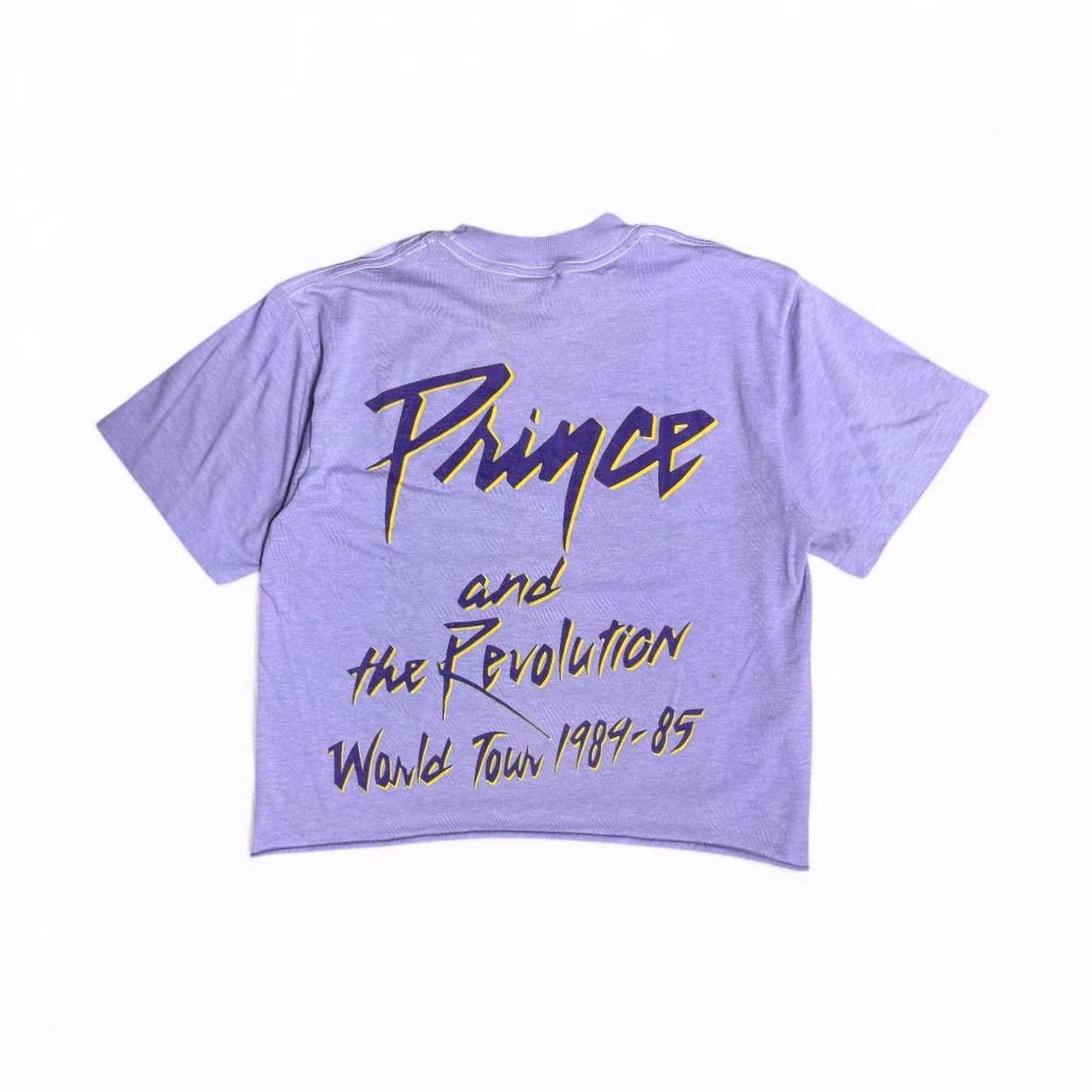 vintage prince and the revolution 1984-85 world tour cropped tee