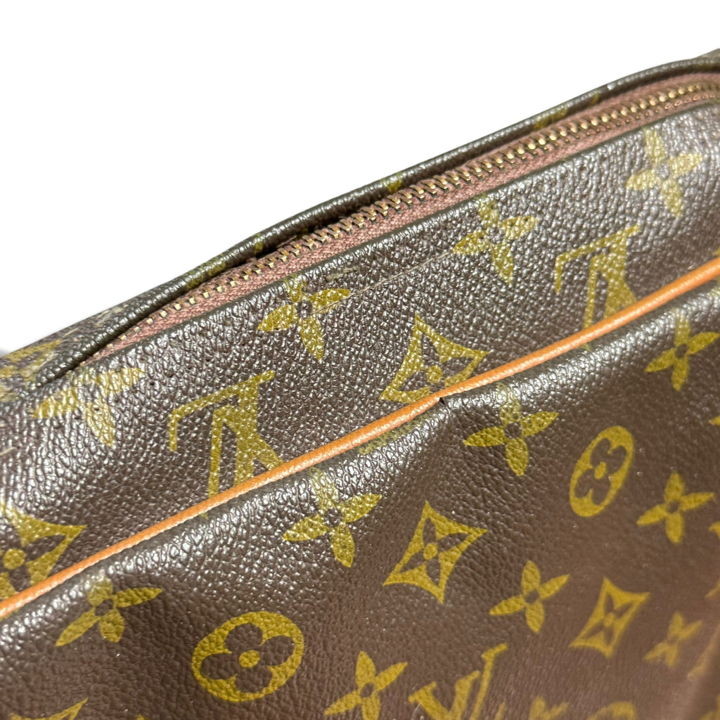 vintage 70s 80s louis vuitton french company monogram danube crossbody bag