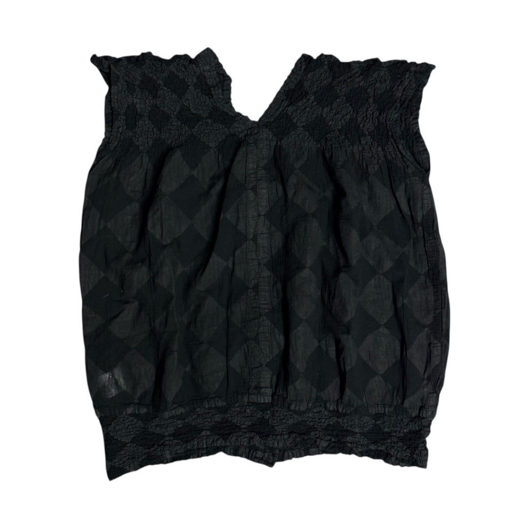 issey miyake me geometric tie front top