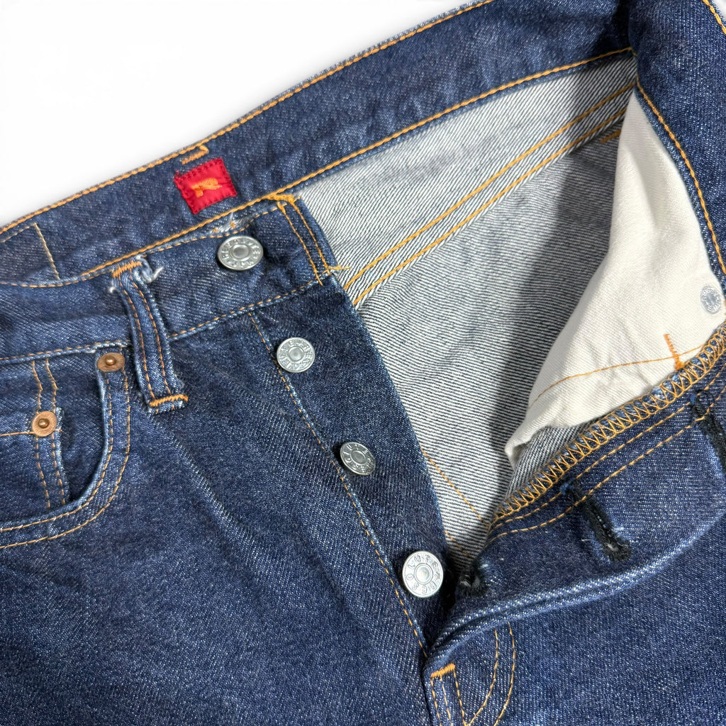 resolute 710 button fly selvedge japanese denim jeans